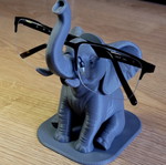 3D Printed Elephant Glasses Stand