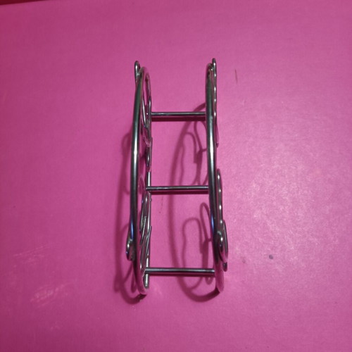 Napkin holders used, set of 2, metal with tulip design
