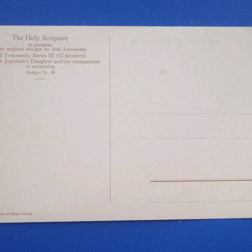 Biblical postcard used