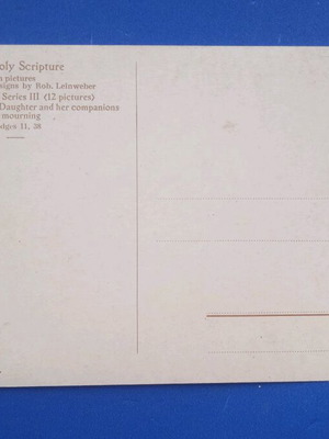 Biblical postcard used