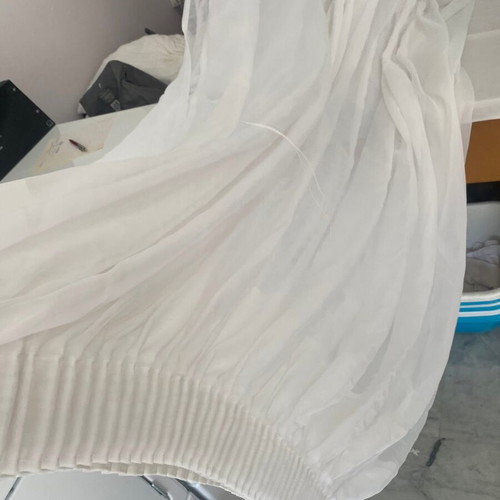White voile curtains, 3 extra large pieces, high quality