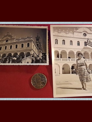 Τήνος βιντατζ σετ 2 φωτογραφίες δεκαετίας 1950, σαν καινούργιο