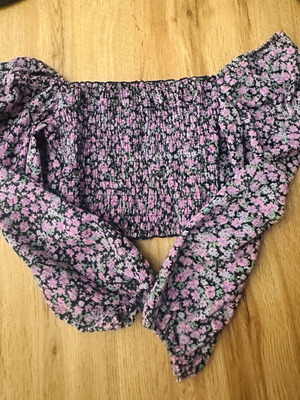 Floral blouse Bershka like new, multicolor, size S