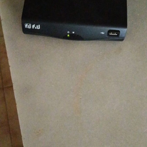 Digital terrestrial decoder used with SCART cable