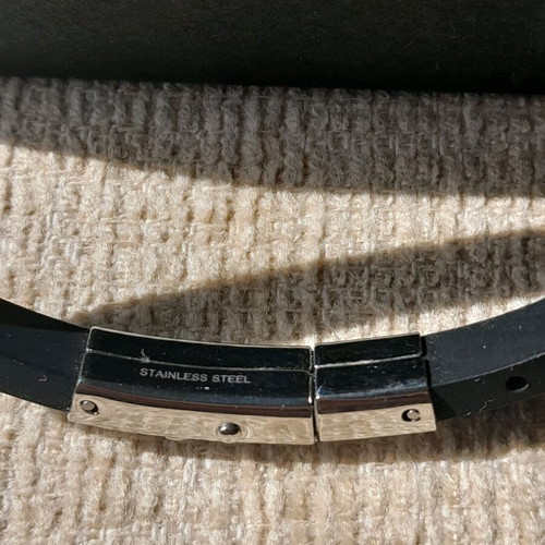 Men's bracelet J4 by Jewels and Gems, silver '925, new, black