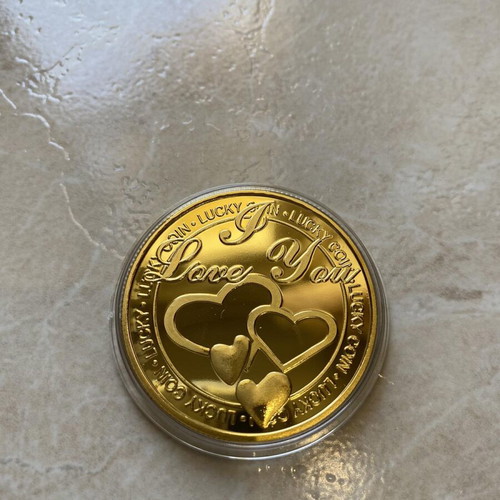 Metal love coin new
