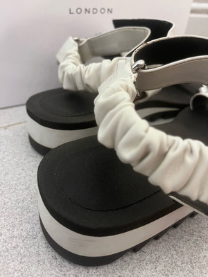 Kurt Geiger white sandals like new with decorative stones
