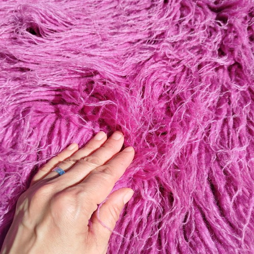 Velentza rug like new, purple pink, size 2.05x1.10
