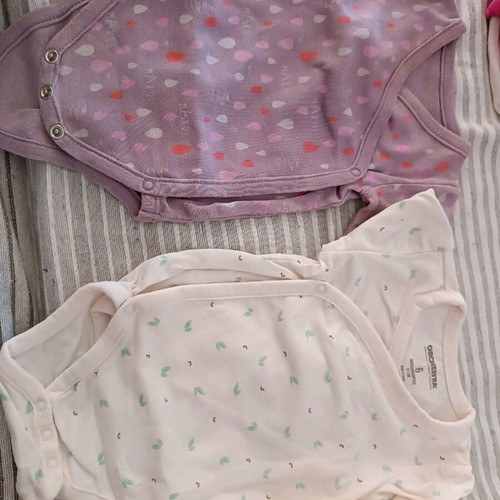 Long-sleeve baby bodysuits used, pack of 21 pieces 56-68 cm
