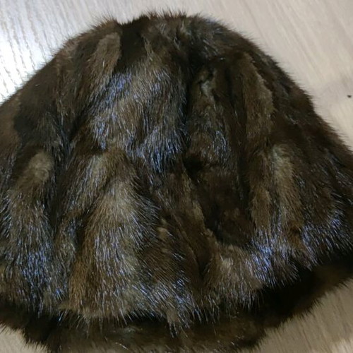Fur hat women's vizon like new brown