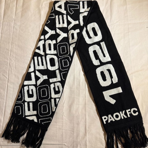 Paok Fc PAOK 100 Years Anniversary Scarf new, black-white