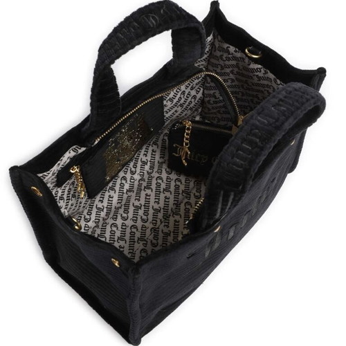 Juicy Couture velvet fabric handbag new, black