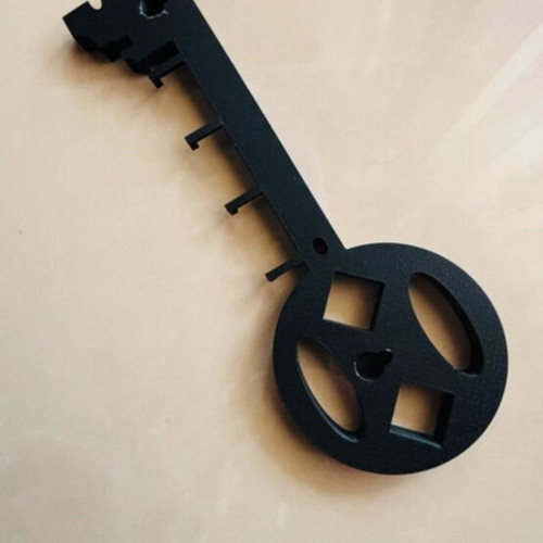 Wall mount key holder for four keys, plastic