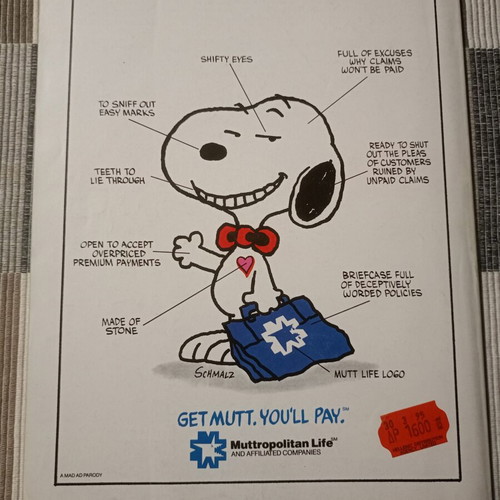 Mad Super Special comic book used, sticks it to comic strips