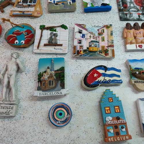 Set of 31 fridge magnets