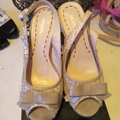 Migato sandals used, high heel, size 38, gray