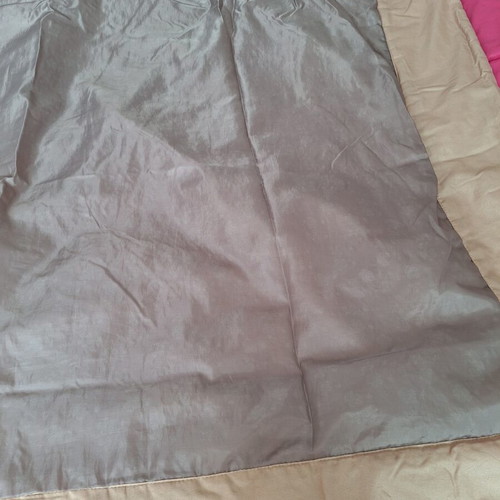 Thin La Redoute single brown quilt used, approx. 135x175 cm