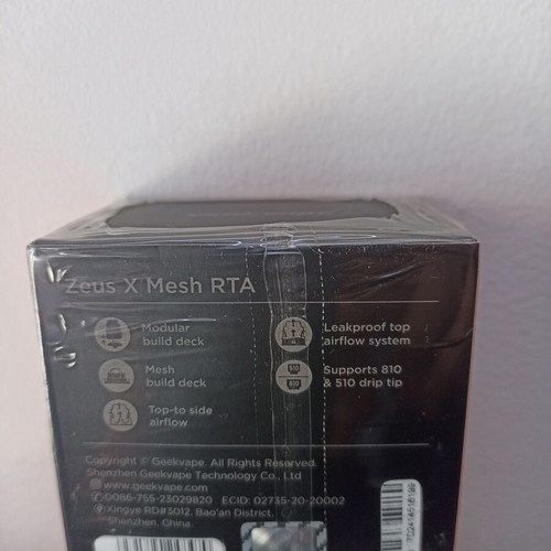 GeekVape Zeus X Mesh RTA 4.5ml new, silver