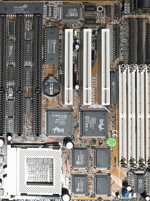 Jetway J656VXD Rev.2 Retro Pentium MMX Mainboard like new