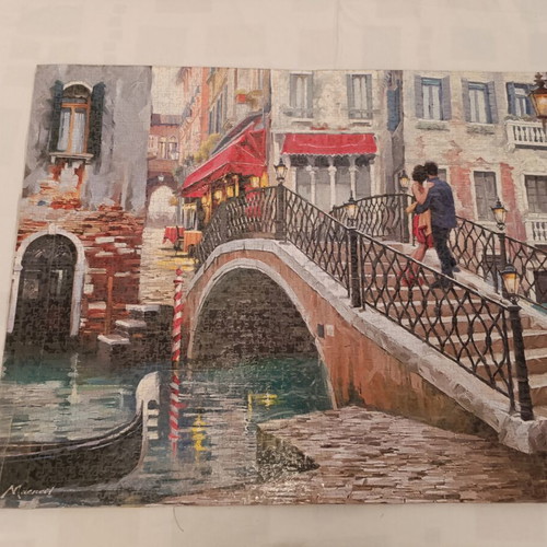 Castorland Venice Bridge Puzzle used, 2000 pieces romantic scene