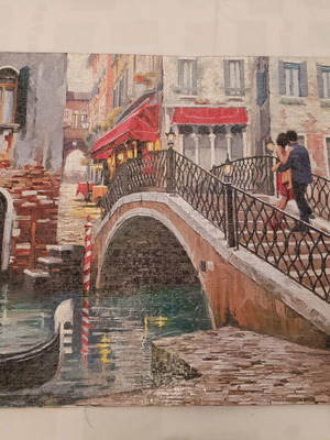Castorland Venice Bridge Puzzle used, 2000 pieces romantic scene