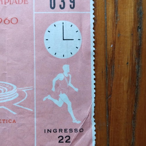 Rome 1960 Olympic Games tickets used, set of 2