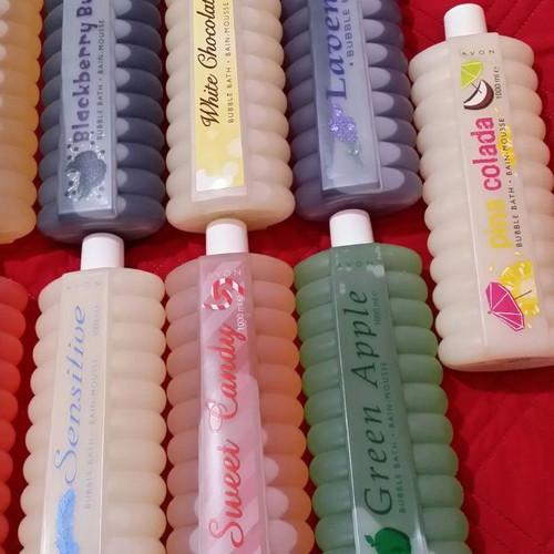 Avon bath foams new, pack of 3 one-liter bottles