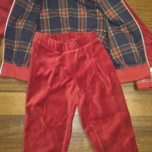 Lapin House velvet tracksuit double face, like new, size 4 years