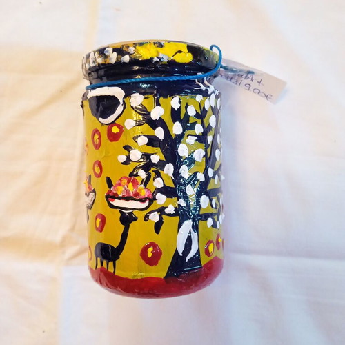 Glass Vase Summer Time Ioanart new, handmade