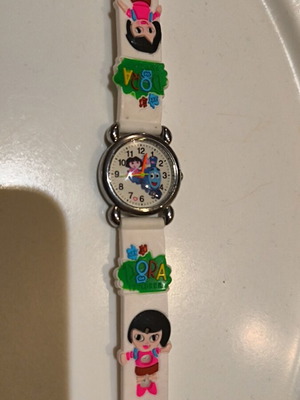 Girls' children's watch like new, white