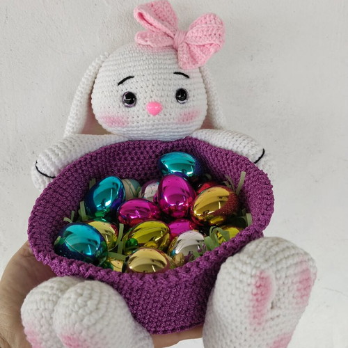 Handmade Easter Bunny Basket new
