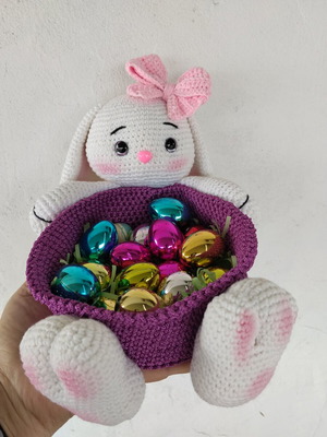 Handmade Easter Bunny Basket new