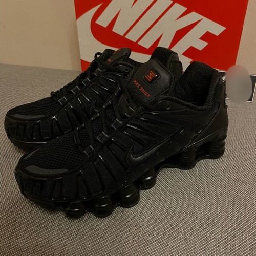 Nike Shox TL new black athletic shoes size 43