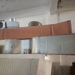 Ventilation with large snail motor like new, multiple louvers