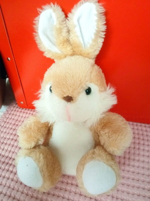 Plush rabbit like new, 30 cm height