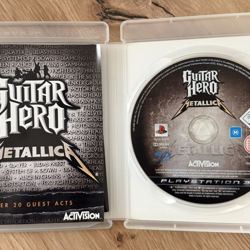 Guitar Hero Metallica PlayStation 3 game CIB