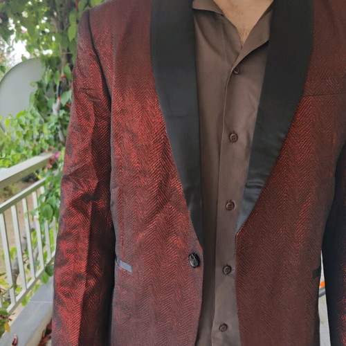 Coofandy Stylish Blazer used, red, size L
