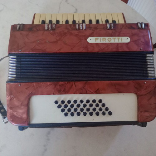 Firotti Accordion used with signs of wear, educational model