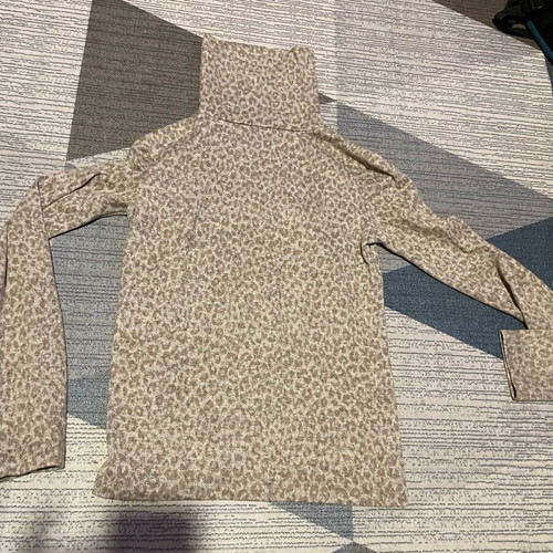 Leopard turtleneck Zara like new, size S, beige brown