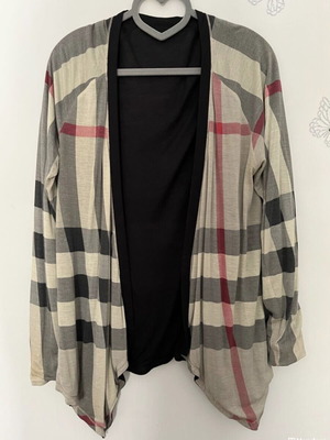 Ζακέτα Burberry Brit διπλής όψης μεταχειρισμένη, γυναικεία M–L πολύχρωμη