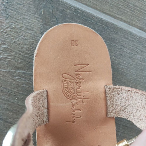 Gladiator Boho Chic Sandals Genuine Leather Size 38 New