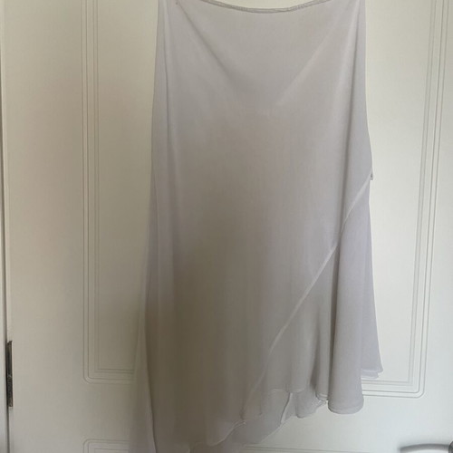 Silk skirt Zinas like new, white, sizes S and M