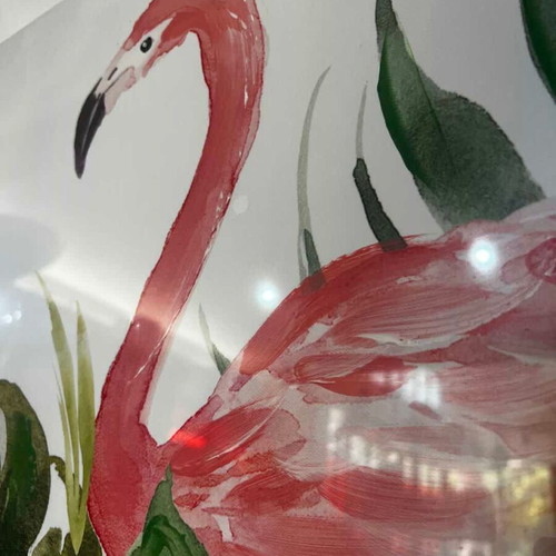 Inart Flamingo canvas painting 50x150 new
