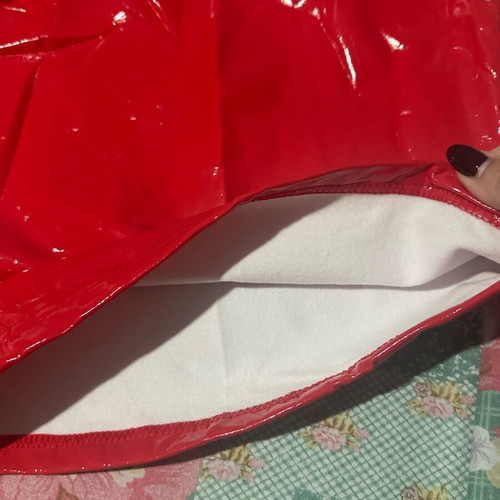 Naanaa Red Patent Mini Dress New with Tags