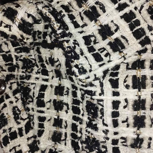 ZINI Tweed Jacket like new with belt black and white