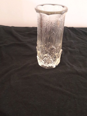 Vintage glass vase 1970s Art Deco like new
