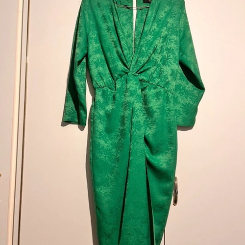 Lynne satin dress green size M (38)