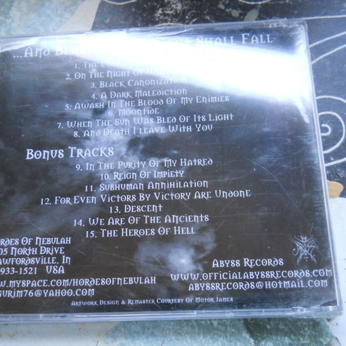 Hordes Of Nebulah ...And Blasphemous Night Shall Fall CD album