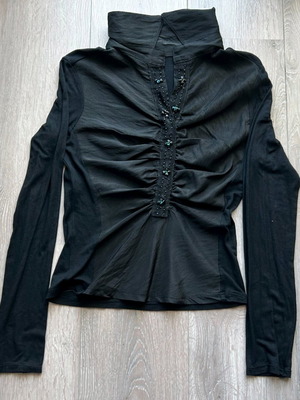 Women's top black, long sleeve, like new, size S