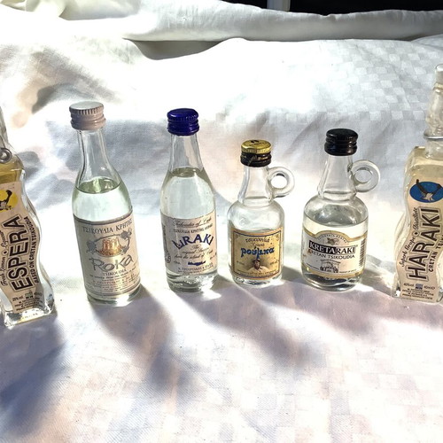 Raki used, set of 6 different miniatures